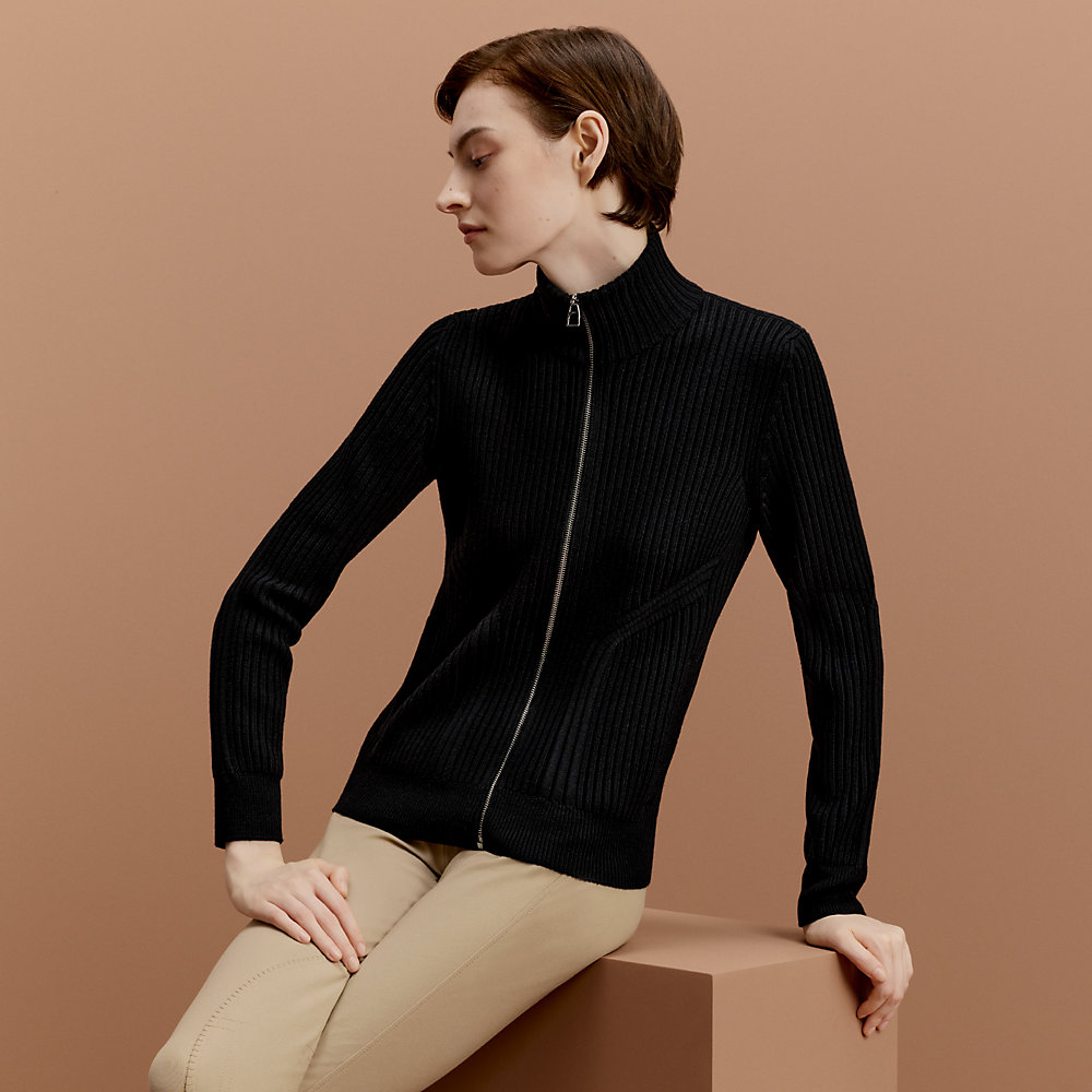 Cavale zipped sweatshirt | Hermès USA